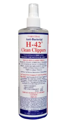 H42,H-42,Clipper Blade Cleaner,Clipper Blade disinfectant,Clipper blade lubricant